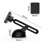 Wholesale Premium Magnetic Long Windshield and Dashboard Car Mount Holder for Phone KI-022 (Black)